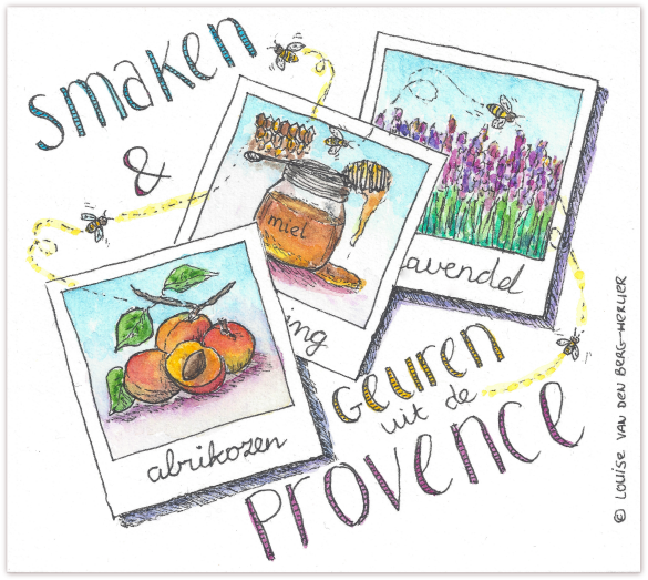 abrikozen galette illustratie