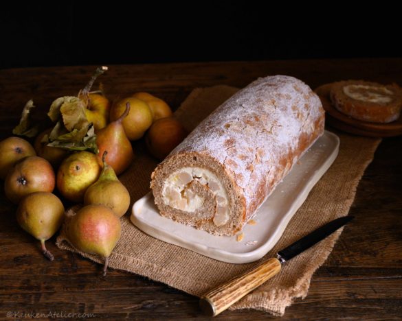 Rolcake met stoofperen 1