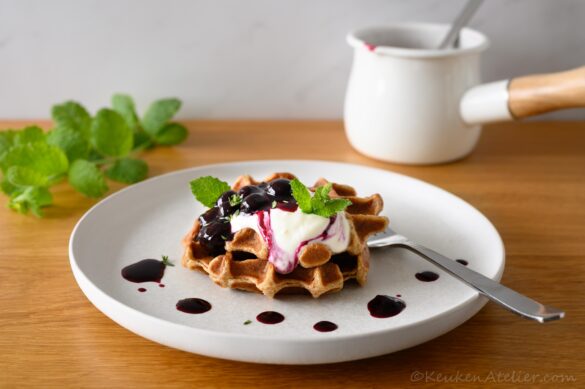Vegan havermout wafels