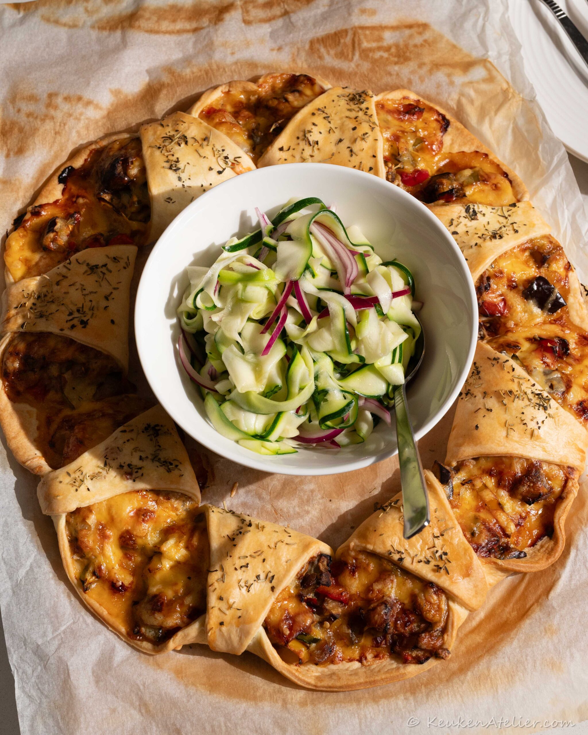 Tuna melt quiche recept