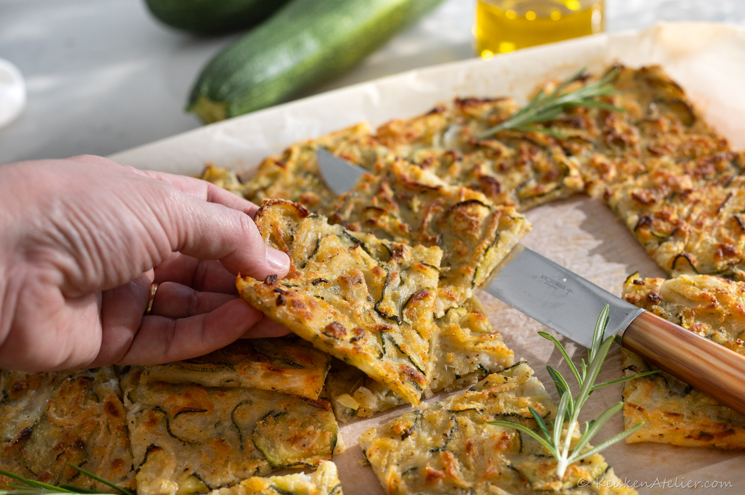 scarpaccia met courgette
